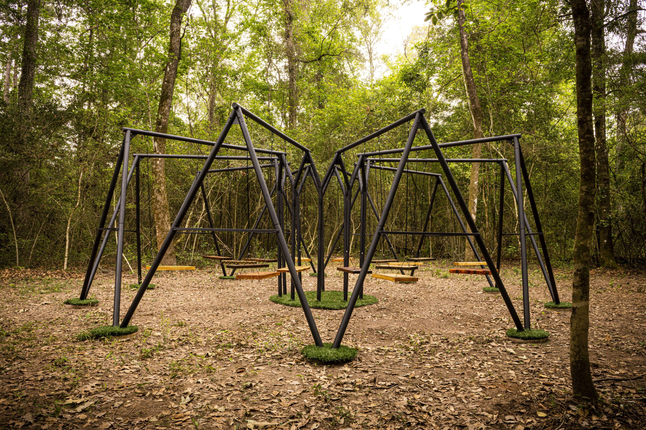 Leticia R. Bajuyo, Swing Set: Share a Share (Duyan: Ibahagi ang Balato), 2023. Photo: Paul Hester.